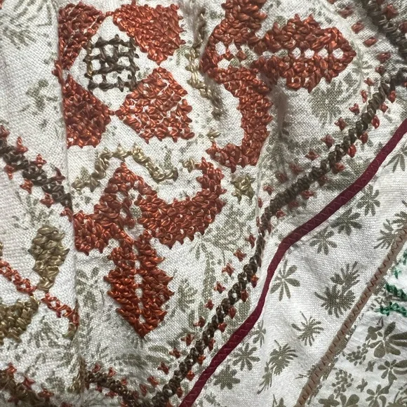 Burning Torch Anthropologie Floral Patterned Fabric - Picture 3 of 8